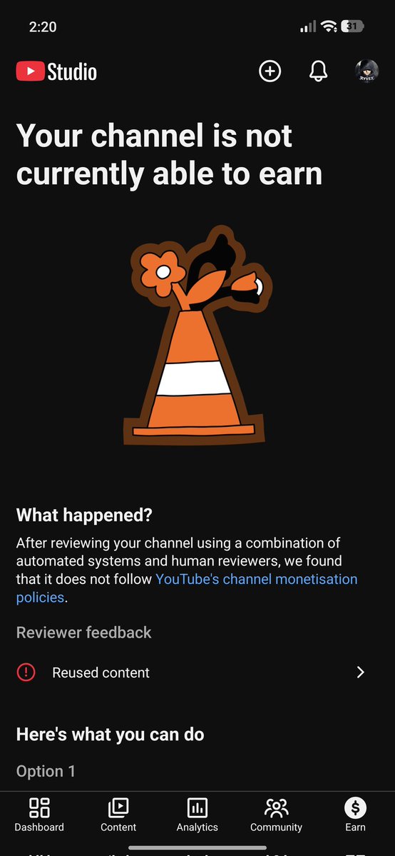 Ryvexedit's tweet photo. Hi @TeamYouTube @YouTube @YouTubeCreators @YouTubeLiaison

I am extremely disappointed with how my monetization case has been handled.

My channel was demonetized for Reused Content, and my appeal was rejected within hours. My appeal video still shows 0 public views, which has left me with serious concerns about whether my appeal received a thorough review.

After multiple attempts to get help, I finally received Case ID: 7-4485000040917 and was informed that my case had been escalated for a deeper review. However, despite waiting and following up, I have not received any further updates.

As a creator, it is discouraging to lose monetization, receive a rejected appeal, and then be left waiting without transparency regarding the status of an escalated review.

I respectfully request an update on Case ID: 7-4485000040917 and ask that my case receive a fair human review. I am only asking for transparency and a proper review of my channel.

Thank you.
#YouTube #YouTubePartnerProgram #YPP #Monetization #ContentCreator #YouTubeCreators #CreatorSupport #ReusedContent #TeamYouTube #YouTubeHelp #SmallCreator #CreatorEconomy
