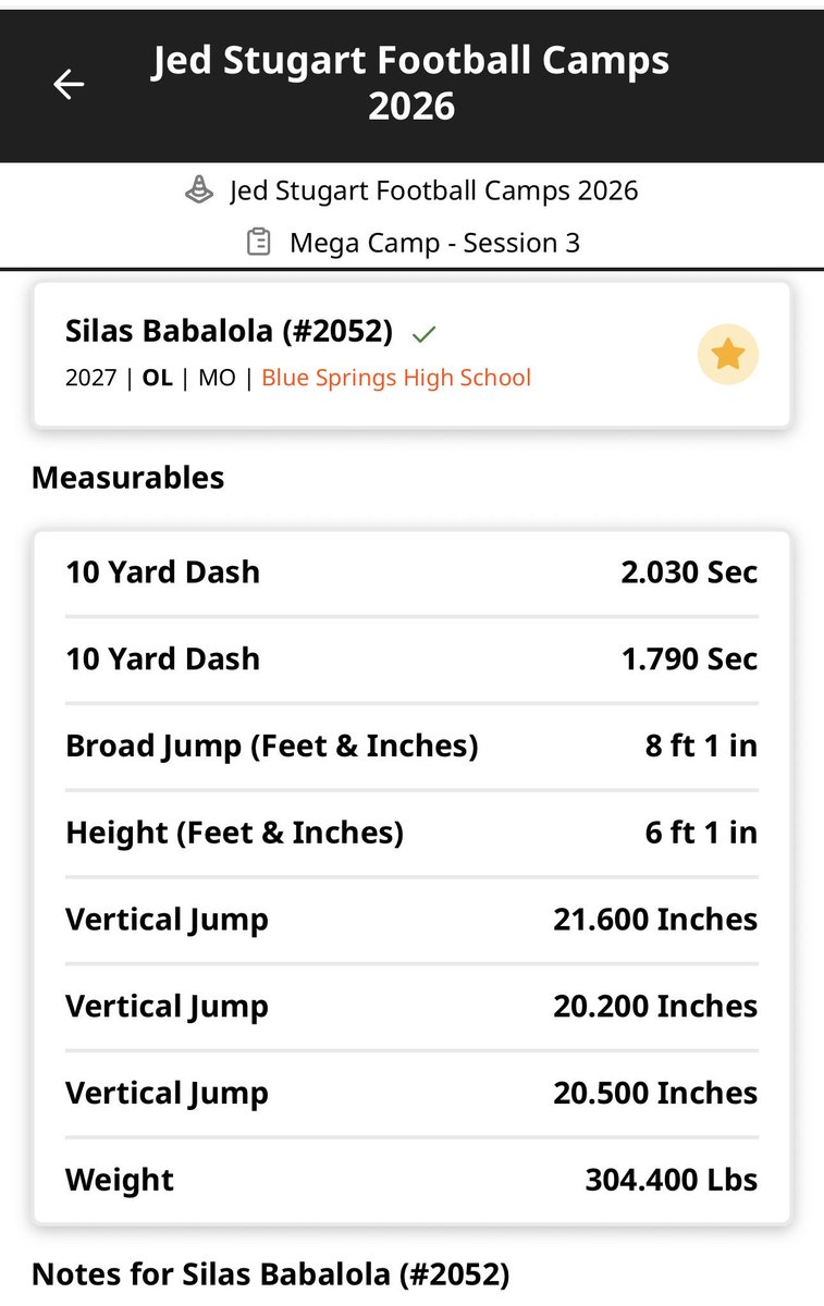 SilasBabalola's tweet photo. Lindenwood testing Results  @JJPaul53 @bbanker42 @JPRockMO https://t.co/2MsrKgf1CC