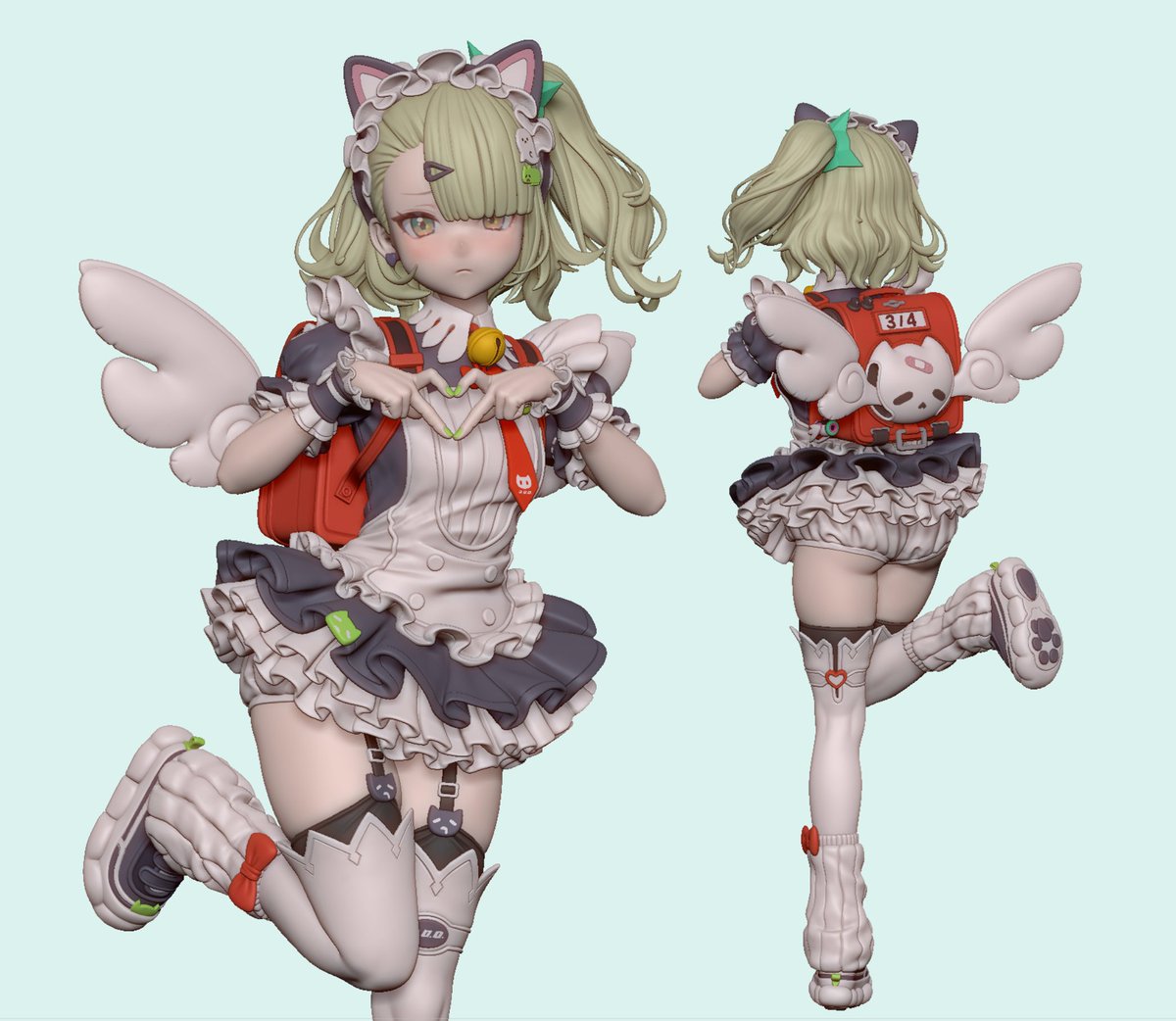 Lun7792's tweet photo. 年齢を重ねるにつれて集中力がかなり落ちていて、今回の千夏の細かいディテールに対応するのがとても大変です。😵‍💫
@adelie_cat

#ゼンゼロ #zzzero #千夏 #Sunna #AOD #妄想エンジェル https://t.co/mvhSAcJEyS