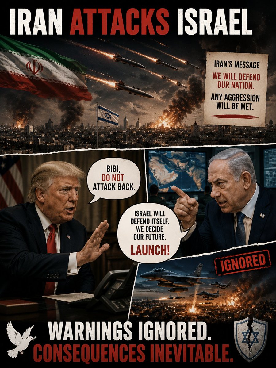 TGP055's tweet photo. Israel has every right to defend itself ,bibi should not listen to trump...

#RezaPahlaviForlran #JavidShah‌‌‌‌‌ 
#iran #Israël https://t.co/NGGyVMq7wW