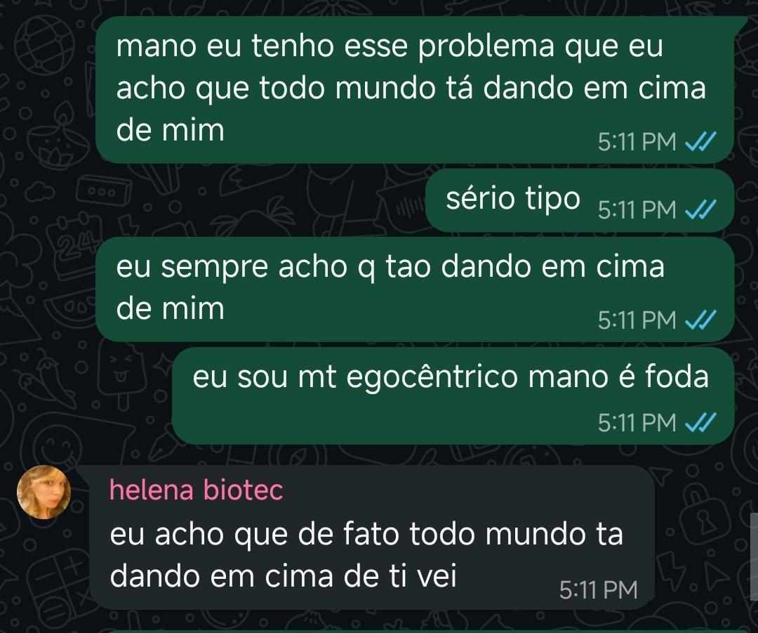 elfpercy's tweet photo. cara eu tento me conscientizar do meu problema e minhas amigas só concordam comigo pqp to fodido https://t.co/rtqORtV44F