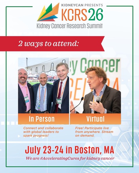 DrChoueiri's tweet photo. @KCRS26 is shaping up to be another fantastic meeting for the #kidneycancer community. Great science, great conversations, and great people! Hope to see many of you in Boston on July 23–24, or online if you can’t make the trip.

#KCRS26 will bring together leaders in kidney cancer research, clinical care, advocacy, industry, and the patient community.

In-person attendance is limited due to space constraints; however, virtual registration is free and open to all.

Register: https://t.co/KXWoIiUAAx

#KidneyCancer @kidneycan