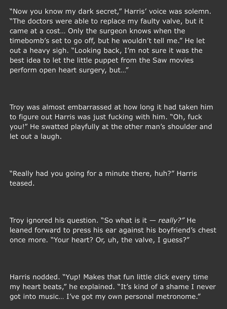 TrebleRose89's tweet photo. Going to be resharing some of my Game Changers/HR fics… Starting with some Troy/Harris hurt/comfort  (featuring some steaminess, a medical emergency, Ilya being a good friend, a fluffy ending!) 

Link in the reply! https://t.co/Z4O15OyDYz