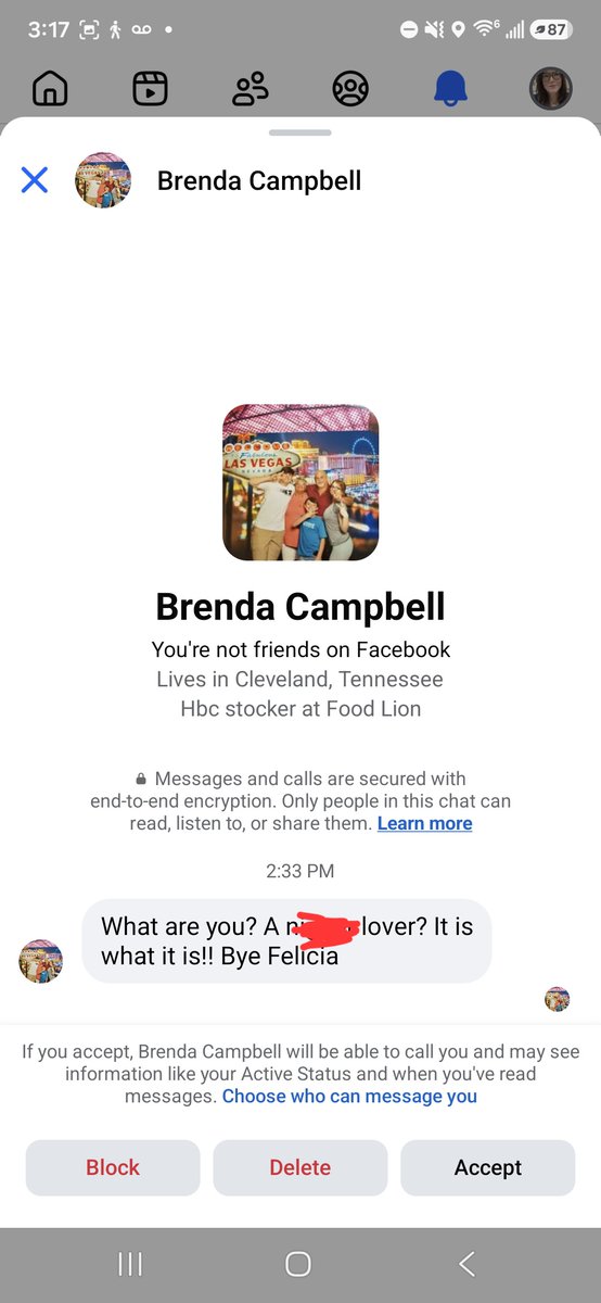thecatenelson's tweet photo. Hey @FoodLion Brenda works for your store in Cleveland, TN. Do I need to stop shopping at your stores? https://t.co/9CCJmLKX4B