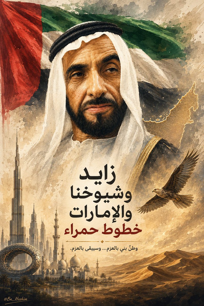 Bn_Hashim's tweet photo. زايد وشيوخنا والإمارات خطوط حمراء

#الا_زايد https://t.co/vEMuYzpcU8