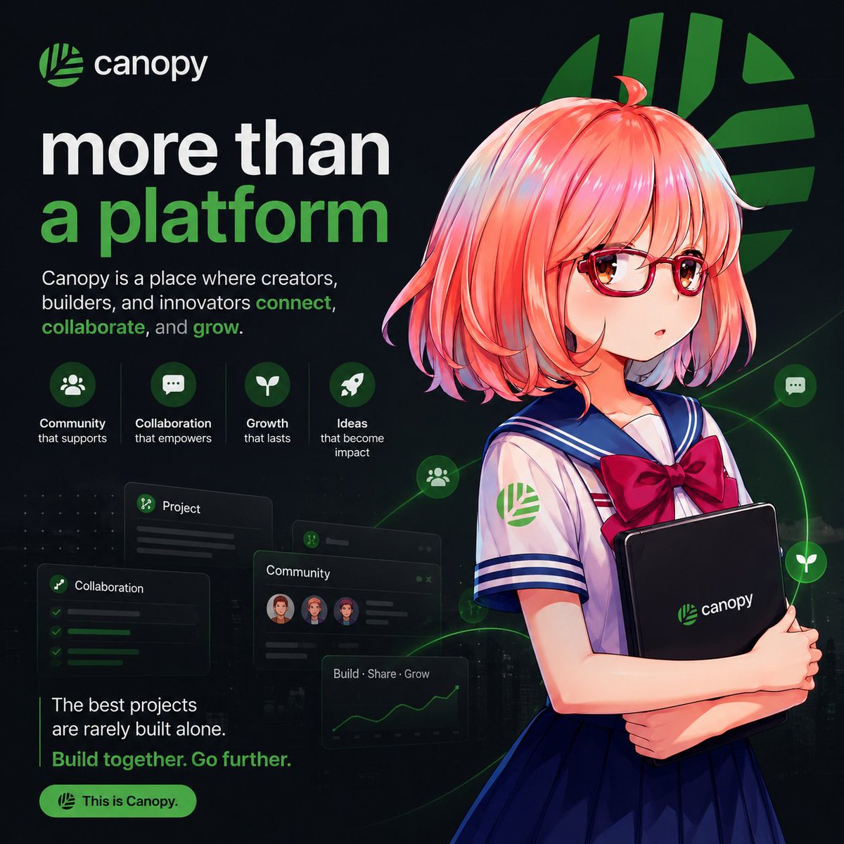 Gula_ETH's tweet photo. Technology can accelerate progress.

But people make it meaningful.

@CNPYNetwork empowers creators and builders to connect, collaborate, and turn possibilities into reality.

More than a platform. A movement of builders. https://t.co/ksWAWMRftk