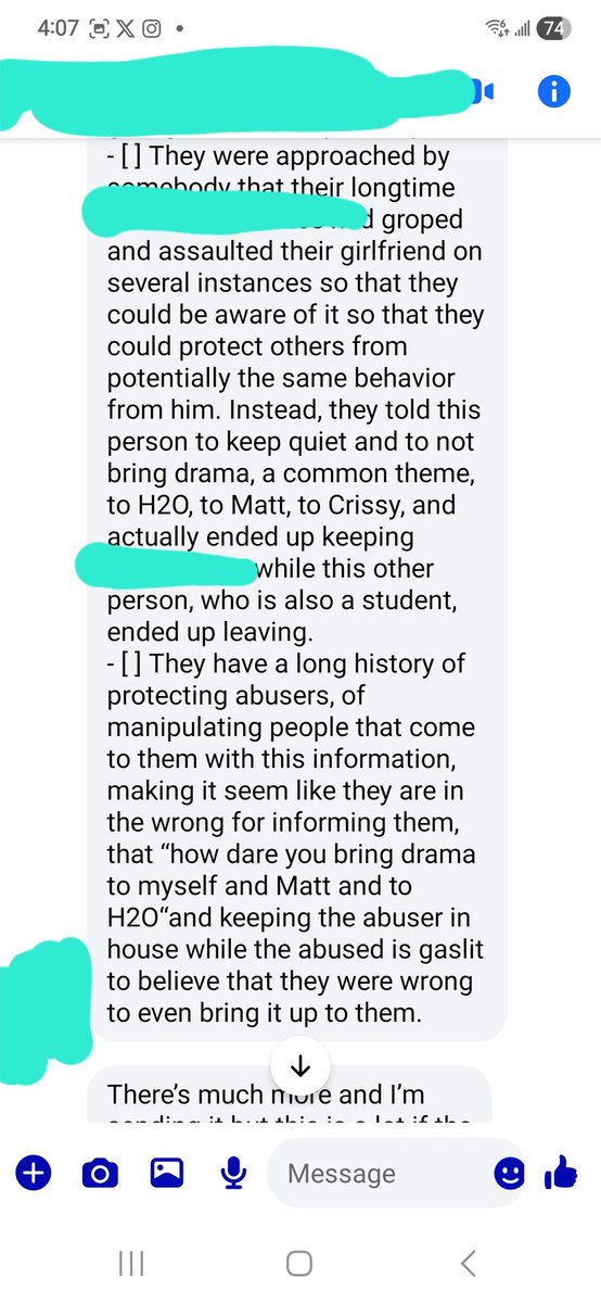 Wiggygator's tweet photo. #SpeakingOut TW:S*xual assault. I was asked to black out the offenders name so the survivor can post it when they're ready. https://t.co/UJQynzOpSU