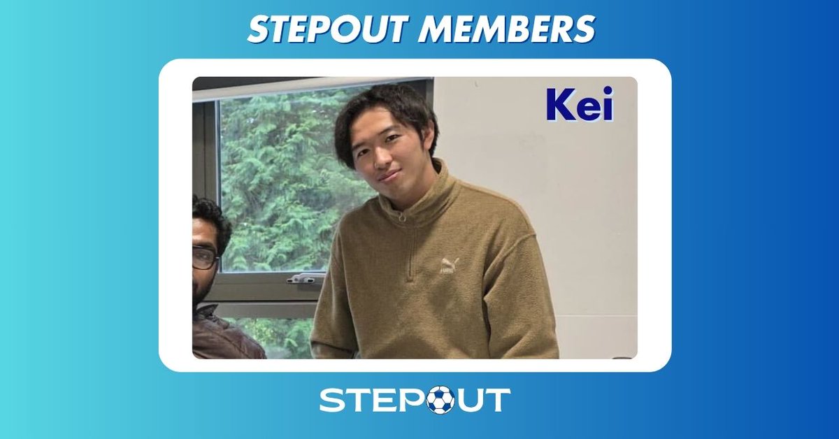 STEPOUT_jp's tweet photo. Introducing STEPOUT Members - Kei
プロフィール：
1999年、愛知県生まれ。ウェールズのCardiff Metropolitan大学でスポーツMBAを専攻中。幼い頃にサッカーを始め、大学卒業後はサッカーコーチとしても活動。サッカークラブの環境を良くしたいと思い、イギリスでスポーツビジネスを学ぶことを決心。 https://t.co/IlpStoYR1K