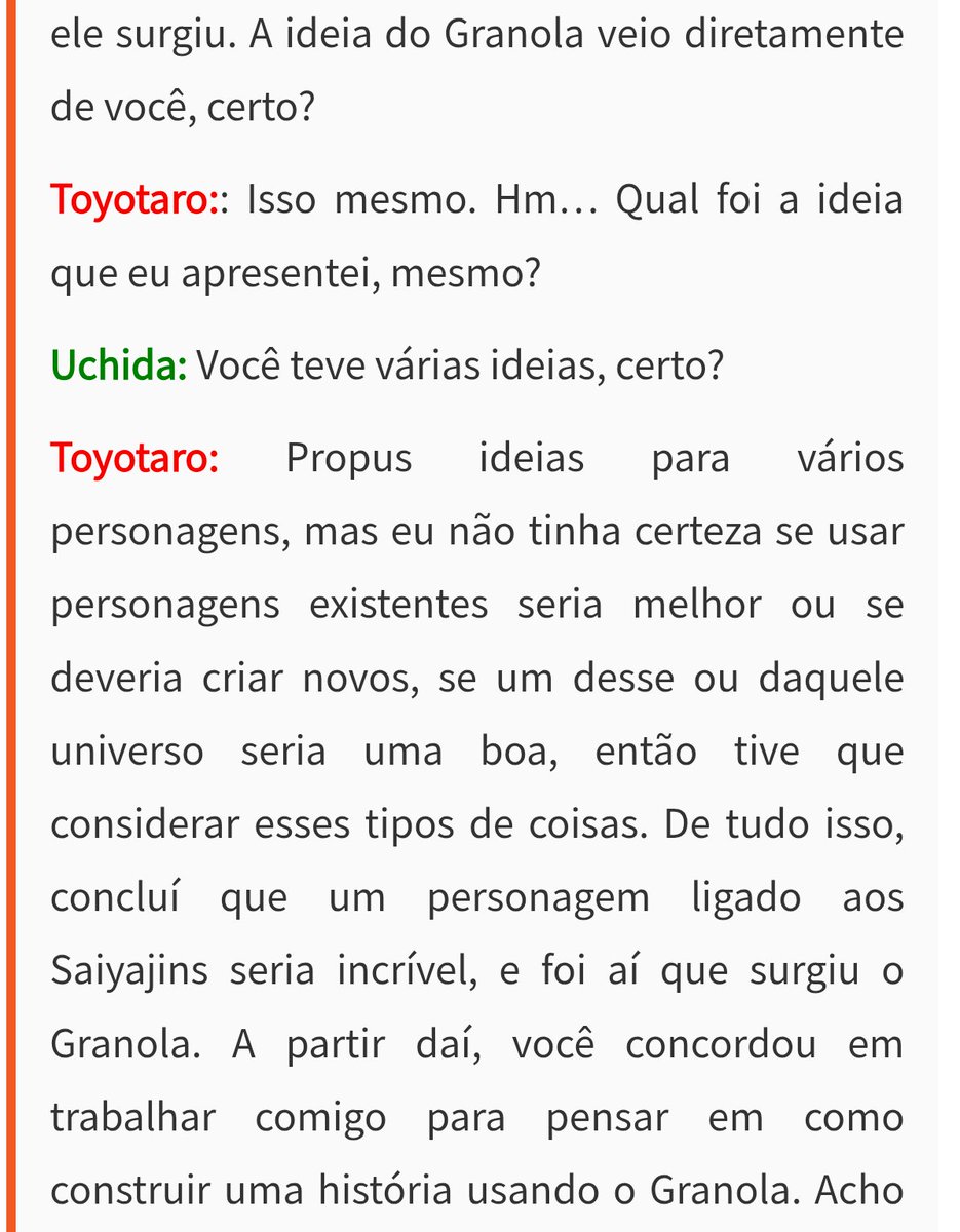 Dragon_Beast7's tweet photo. @Dakkai_04 @CanalBudokai Na real o tudo relacionado ao granola desde design, origem e poderes foi tudo criação original do toyotaro, o envolvimento do bardock e o ego superior tbm foram criação dele.

O akira fez os sugarjins, a gangue do gas, as esferas e origem dos namekuseijins++ https://t.co/y5z28d43l3