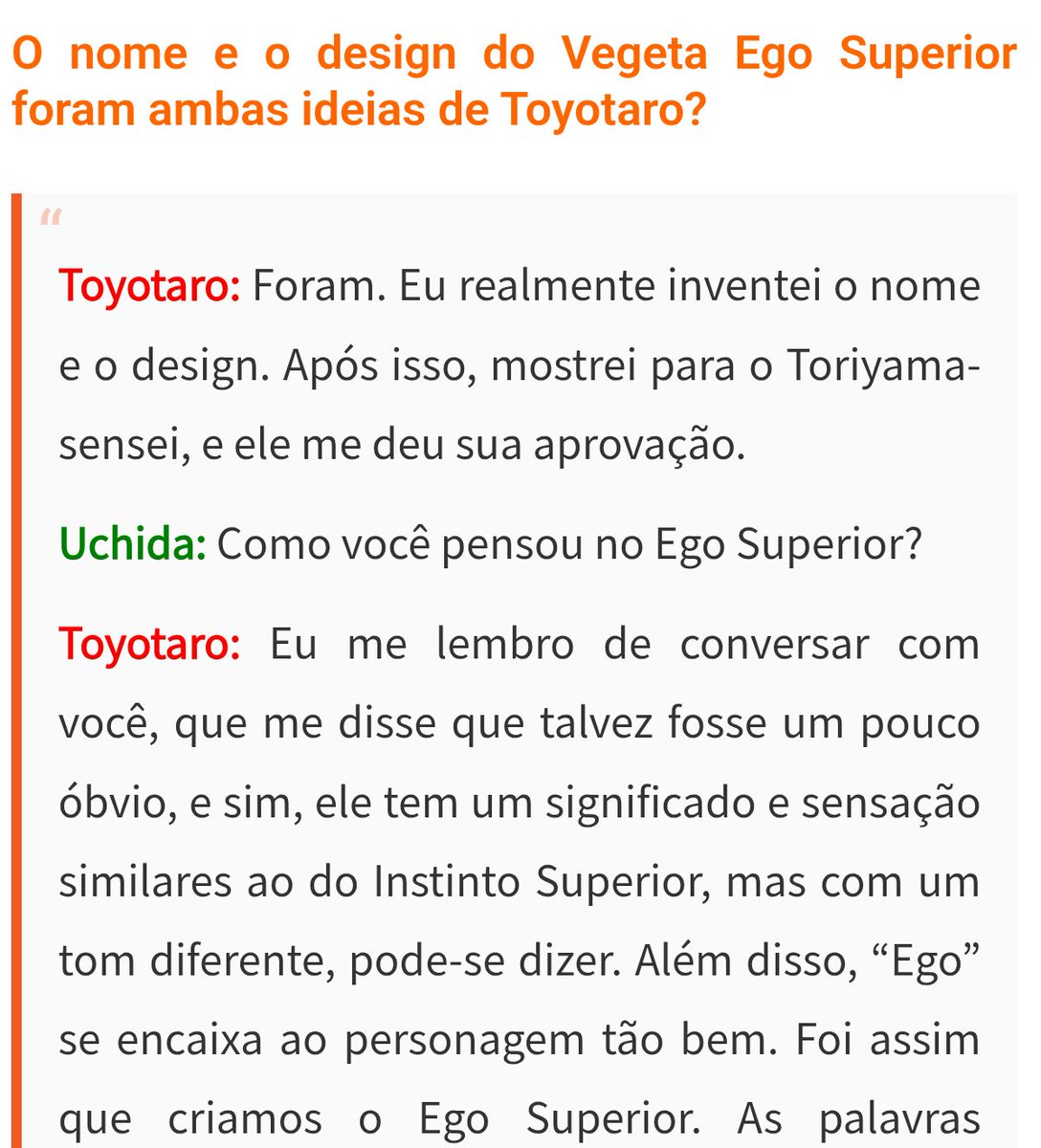 Dragon_Beast7's tweet photo. @Dakkai_04 @CanalBudokai Na real o tudo relacionado ao granola desde design, origem e poderes foi tudo criação original do toyotaro, o envolvimento do bardock e o ego superior tbm foram criação dele.

O akira fez os sugarjins, a gangue do gas, as esferas e origem dos namekuseijins++ https://t.co/y5z28d43l3