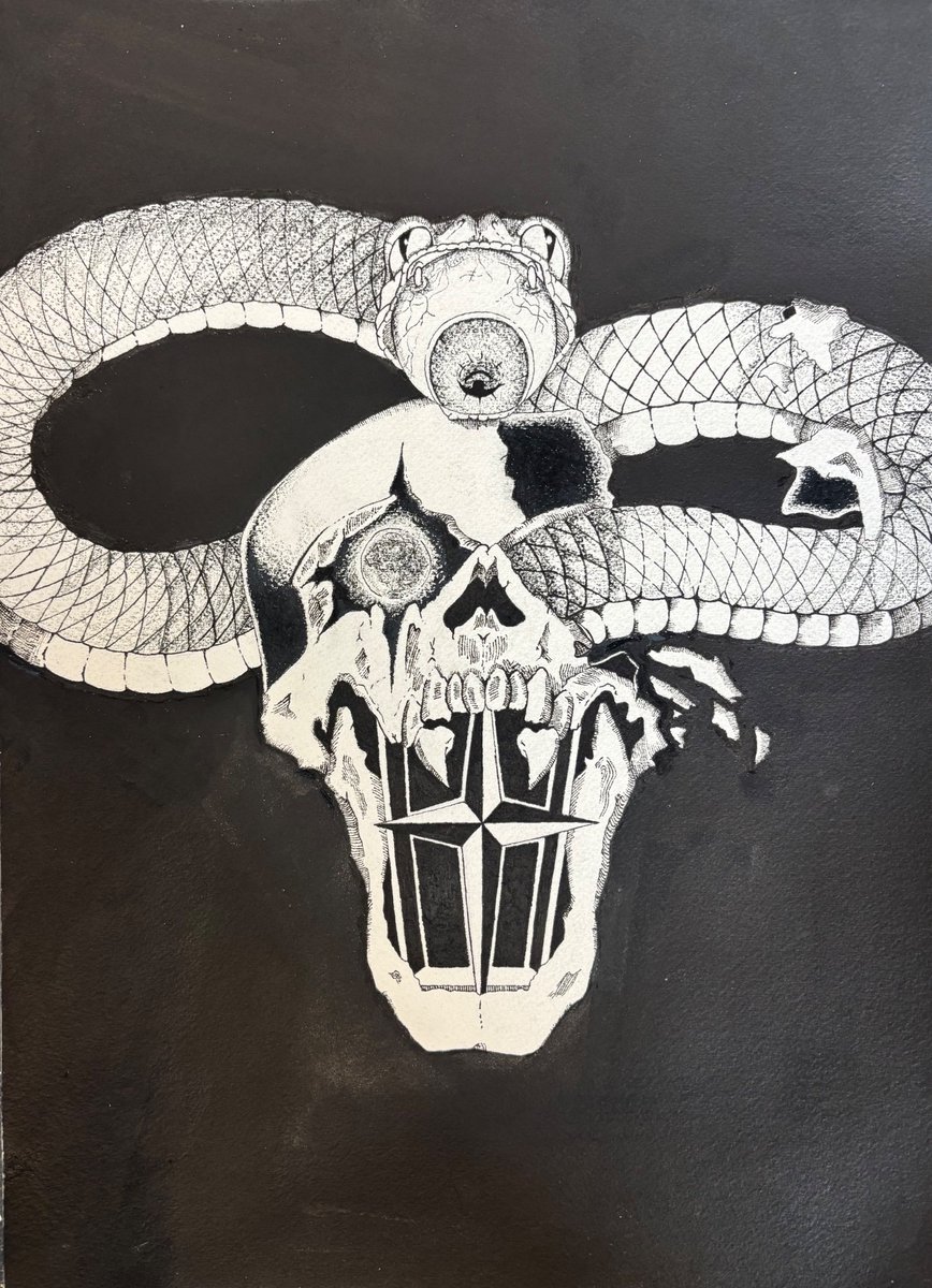 MaladySpider's tweet photo. 10 x 14 ink and pencil on Arches had a lot of fun doing this piece for a friend. :) https://t.co/LXg65859Vc