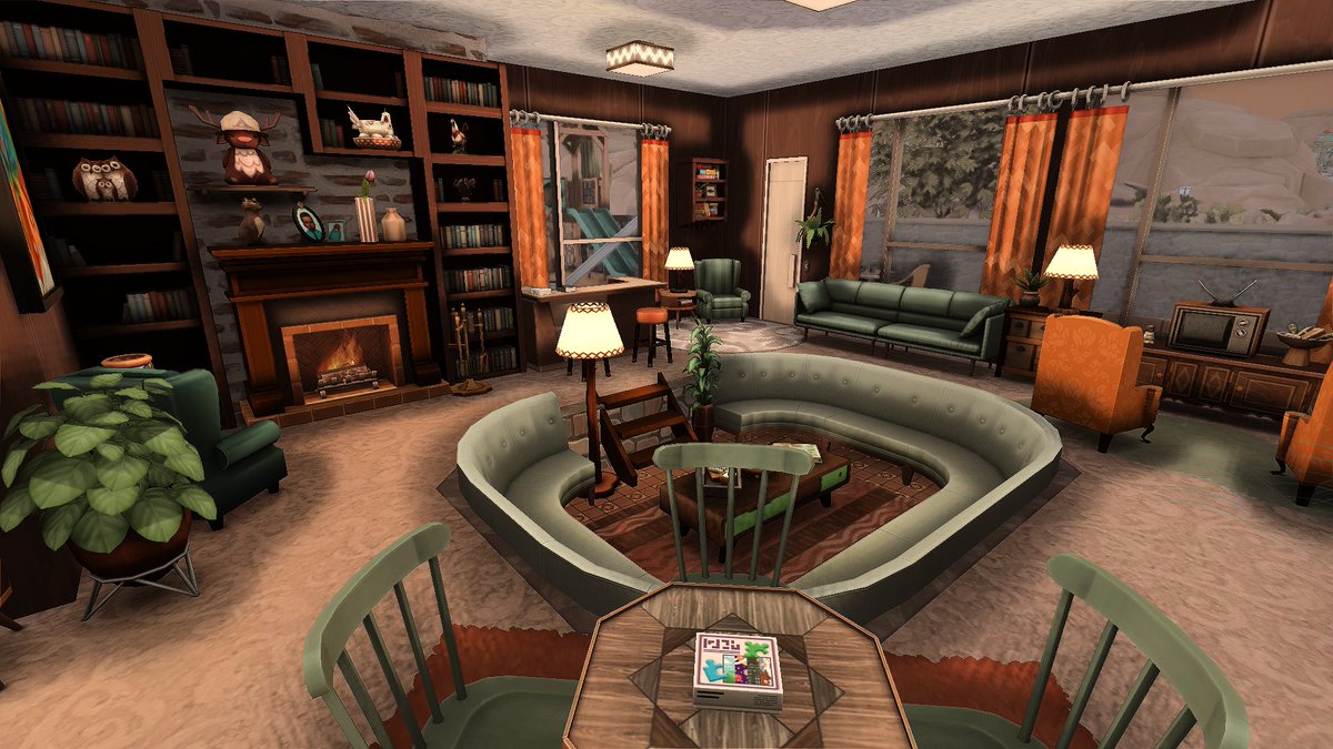 VelvettBYT's tweet photo. My 70s Mid Century Home!

💖 Speedbuild: https://t.co/VvVyEC7Jkb
💚 Name: Mid Century Family Home 
💜 Gallery ID: VelvettB 
🩷 Packs: Asst 
🩶 Size: 40x30 
🤍 Beds: 3 
💙 Bath: 3 
#Sims4 #TheSims4 #SimsPartner #ShowUsYourBuilds @TheSims https://t.co/cwjsdst03V
