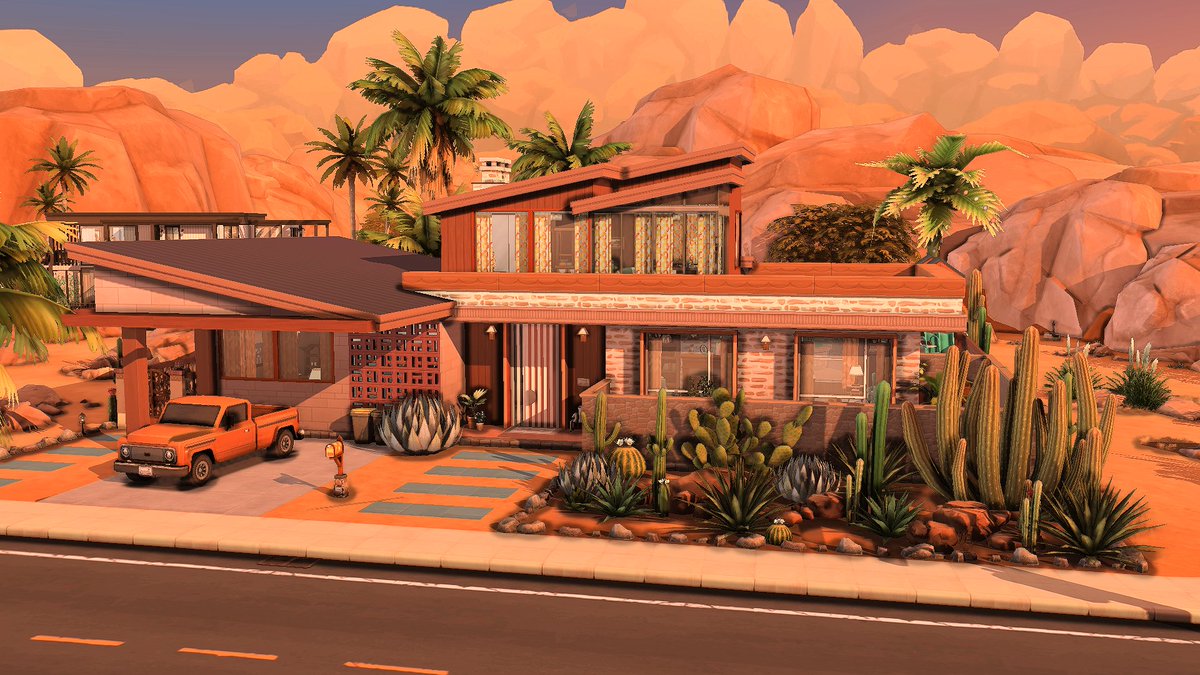 VelvettBYT's tweet photo. My 70s Mid Century Home!

💖 Speedbuild: https://t.co/VvVyEC7Jkb
💚 Name: Mid Century Family Home 
💜 Gallery ID: VelvettB 
🩷 Packs: Asst 
🩶 Size: 40x30 
🤍 Beds: 3 
💙 Bath: 3 
#Sims4 #TheSims4 #SimsPartner #ShowUsYourBuilds @TheSims https://t.co/cwjsdst03V