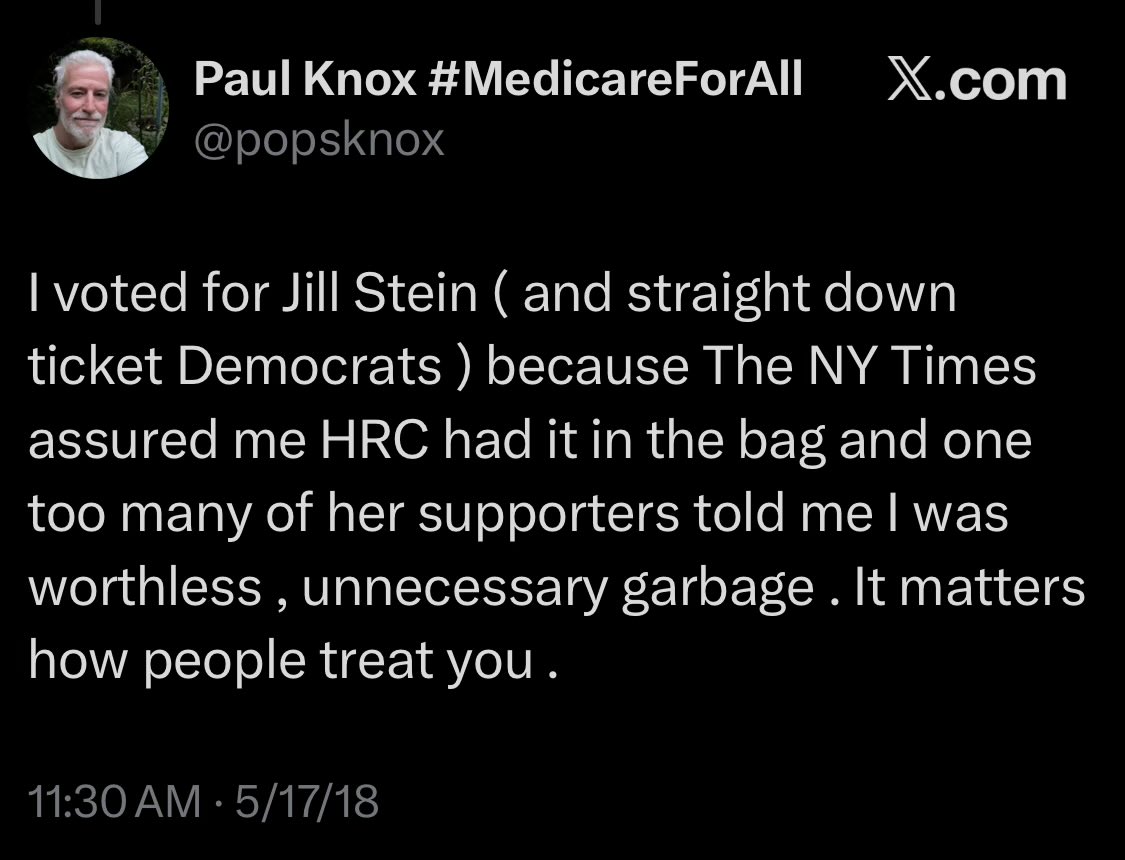 mistergeezy's tweet photo. Has Jill Stein made America great again? Oh, wait. Nevermind. https://t.co/sXsKeLVUGC