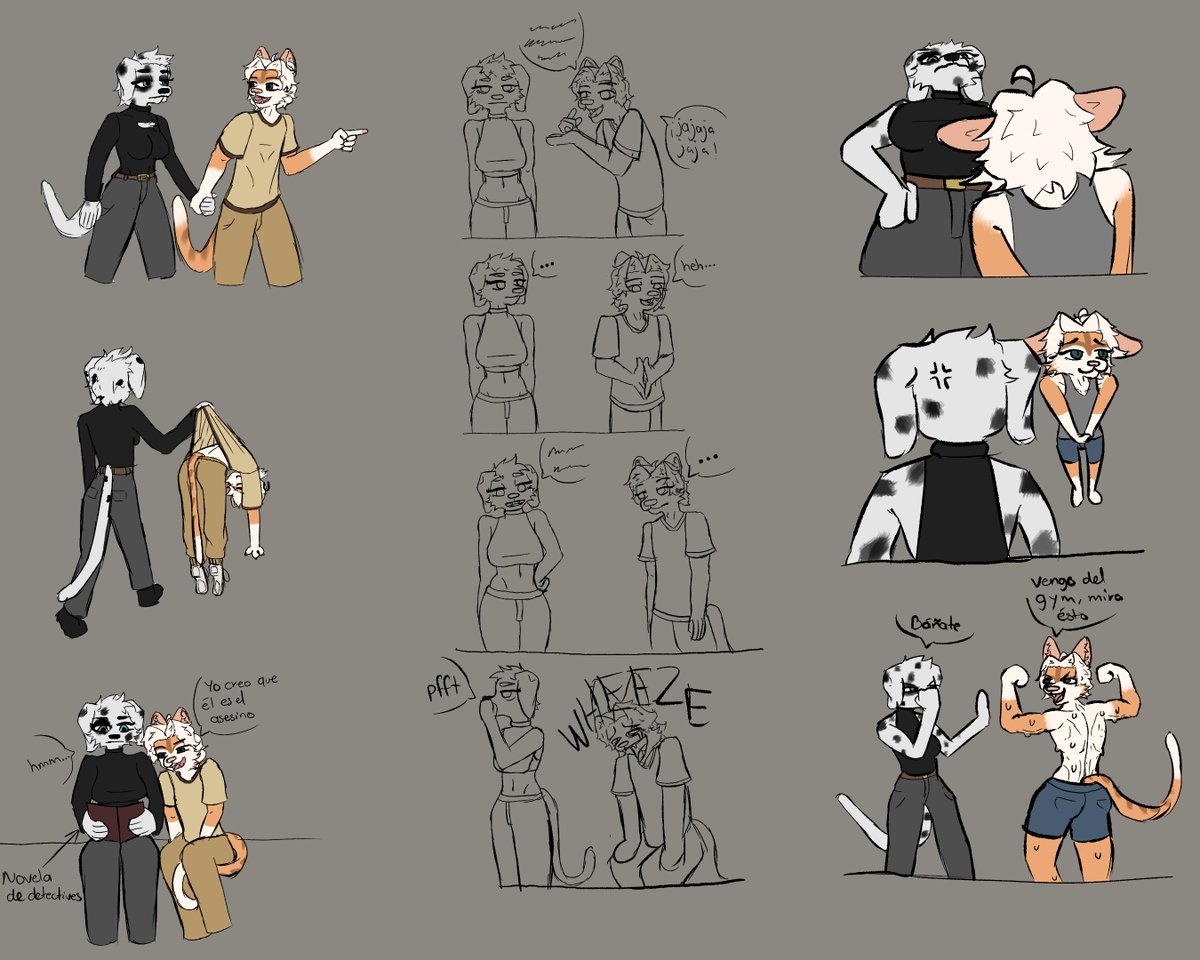 Sael_2002's tweet photo. Sara y Luca doodles https://t.co/kE3Id2lp9r