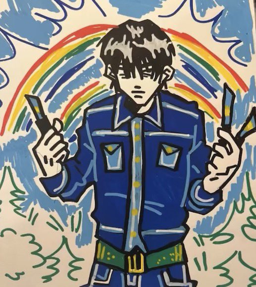 cafuniee's tweet photo. Old sematary art circa 2024 I just really liked the album cover https://t.co/GczkCOf5kE