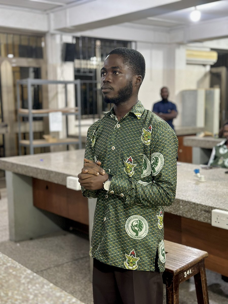 EnssaKnust's tweet photo. ENSSA VETTING 2026 ]

Master Ephraim David Amonor has officially presented himself to be  vetted for the position of the President.

#EnssaDecides2026
#ENSSAELECTIONS26
Enssa vetting💚🤍 https://t.co/5YI1tDzkaL