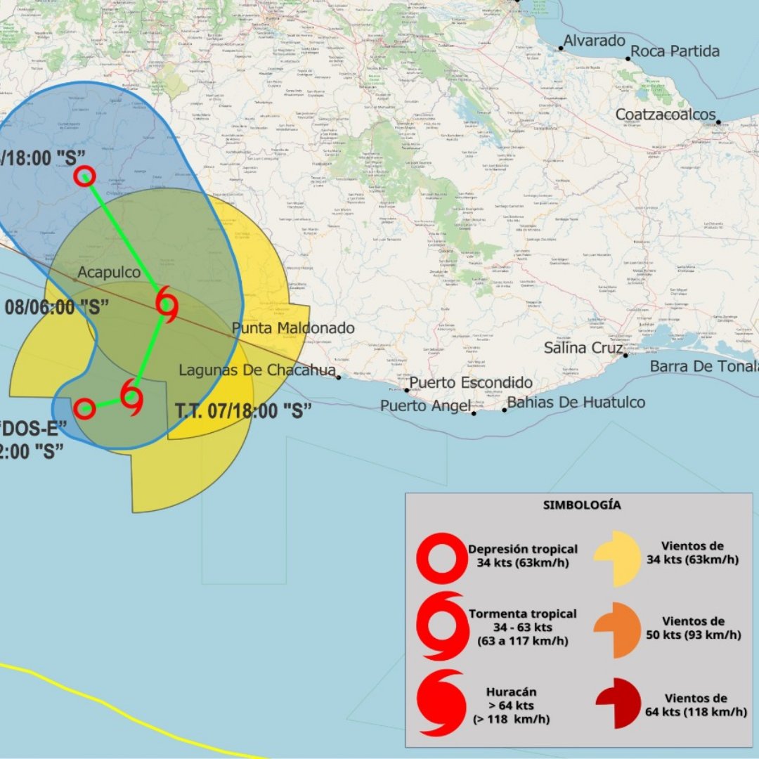ASIPONA_Man's tweet photo. La Administración del Sistema Portuario Nacional Manzanillo exhorta a toda la comunidad portuaria a mantenerse atenta a los avisos oficiales emitidos por las autoridades competentes.

Con motivo del seguimiento a las condiciones meteorológicas en el Pacífico. https://t.co/6Wi37wepGP