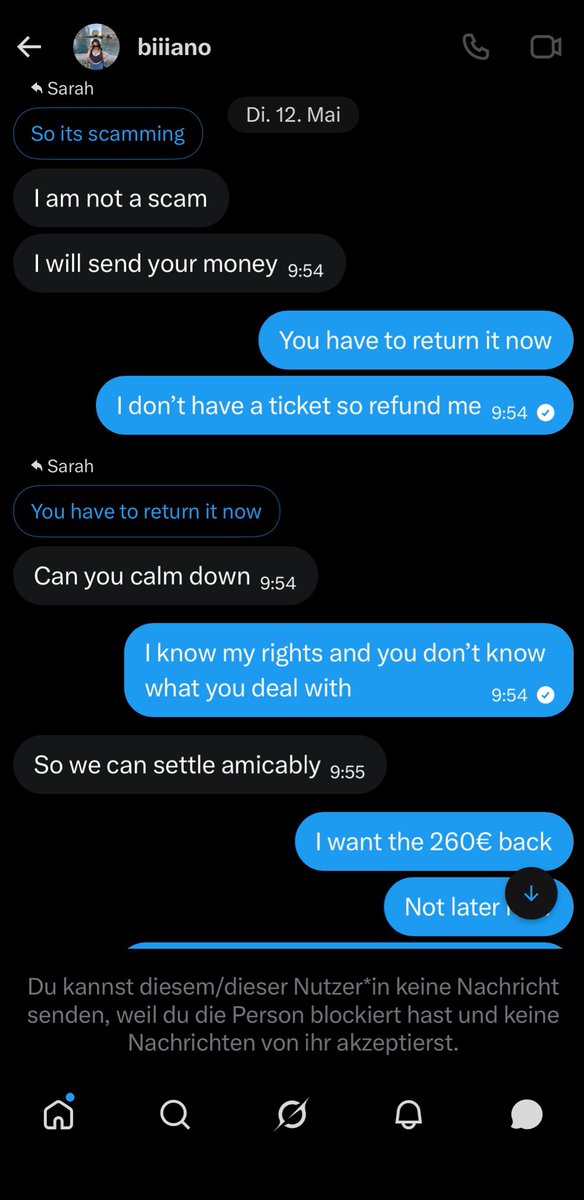 SarahHyunjin's tweet photo. 🚨SCAMMER‼️they changed also the profile name and picture ‼️ this account scammed me! @Biiiiliiiiee  
They try to sell Tickets for BTS in Paris and VIP for Brussle #875ticketscam
#BTS_ARİRANG #BTS #scam 
#BTS #BTSTickets #Brussels #btsinparis #paris 

https://t.co/hSluAVC2AJ https://t.co/TsTNrbQcxi