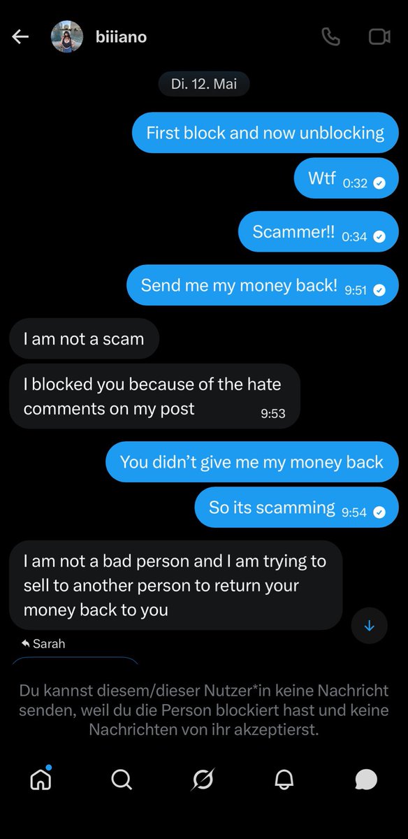 SarahHyunjin's tweet photo. 🚨SCAMMER‼️they changed also the profile name and picture ‼️ this account scammed me! @Biiiiliiiiee  
They try to sell Tickets for BTS in Paris and VIP for Brussle #875ticketscam
#BTS_ARİRANG #BTS #scam 
#BTS #BTSTickets #Brussels #btsinparis #paris 

https://t.co/hSluAVC2AJ https://t.co/TsTNrbQcxi