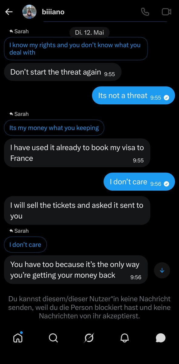 SarahHyunjin's tweet photo. 🚨SCAMMER‼️they changed also the profile name and picture ‼️ this account scammed me! @Biiiiliiiiee  
They try to sell Tickets for BTS in Paris and VIP for Brussle #875ticketscam
#BTS_ARİRANG #BTS #scam 
#BTS #BTSTickets #Brussels #btsinparis #paris 

https://t.co/hSluAVC2AJ https://t.co/TsTNrbQcxi