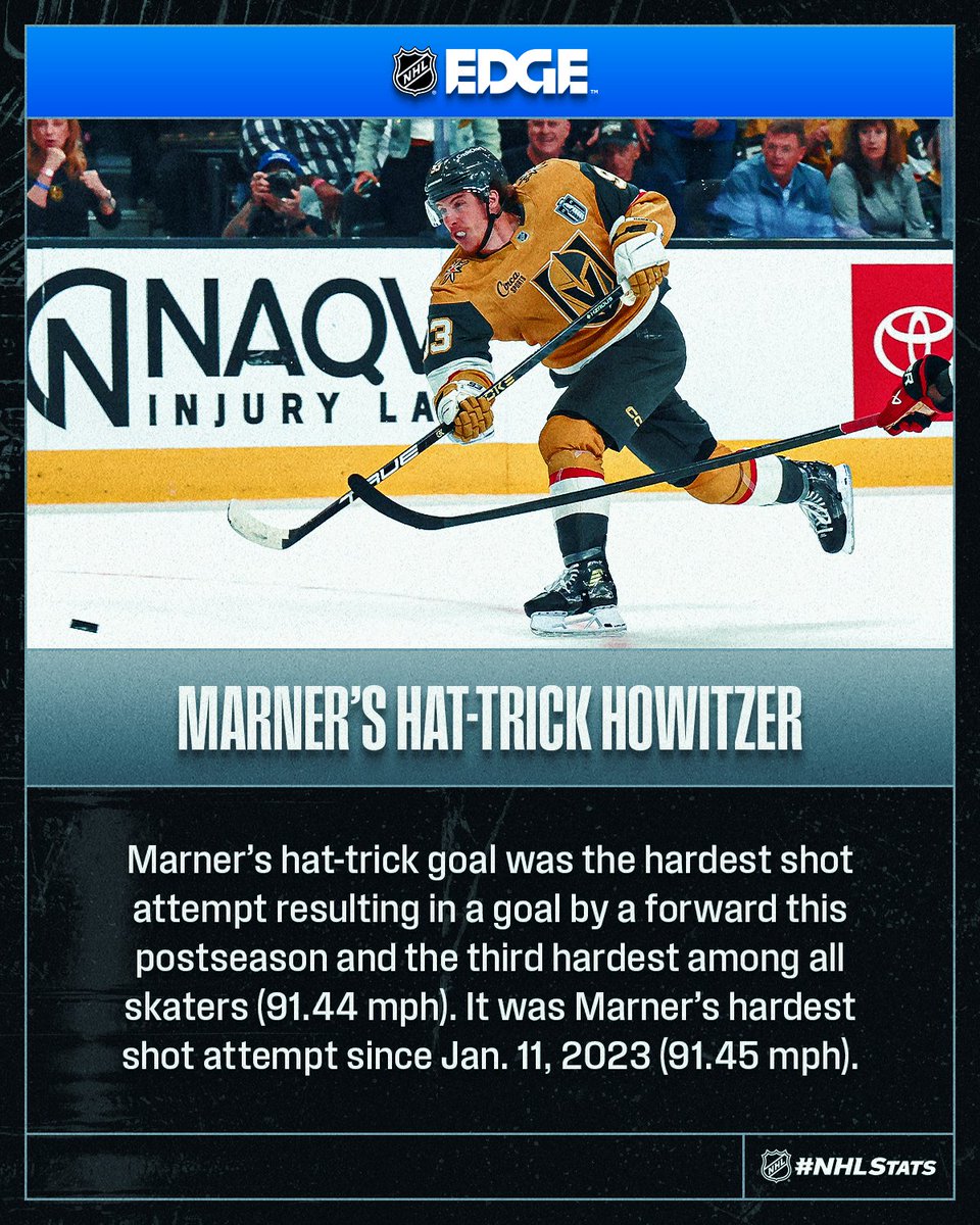 NHLPR's tweet photo. The @GoldenKnights and @Canes skated to a nine-goal, double-overtime thriller in Game 3. Check out the NHL EDGE stats behind the contest.

Details: https://t.co/KE9sYAhftD https://t.co/AbPt1FVDLU