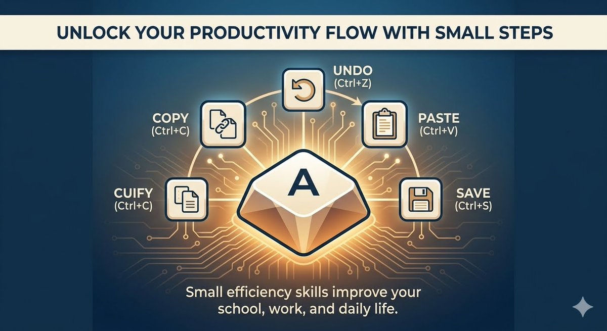 litempowerspt's tweet photo. Save time by learning keyboard shortcuts such as Ctrl+C for copy and Ctrl+V for paste. Small productivity skills can improve efficiency in school, work, and daily computer use.
#DigitalInclusion #digitaleducation #LITEmpowerment
https://t.co/4FyxMvkGtn https://t.co/XjFmyabFbe