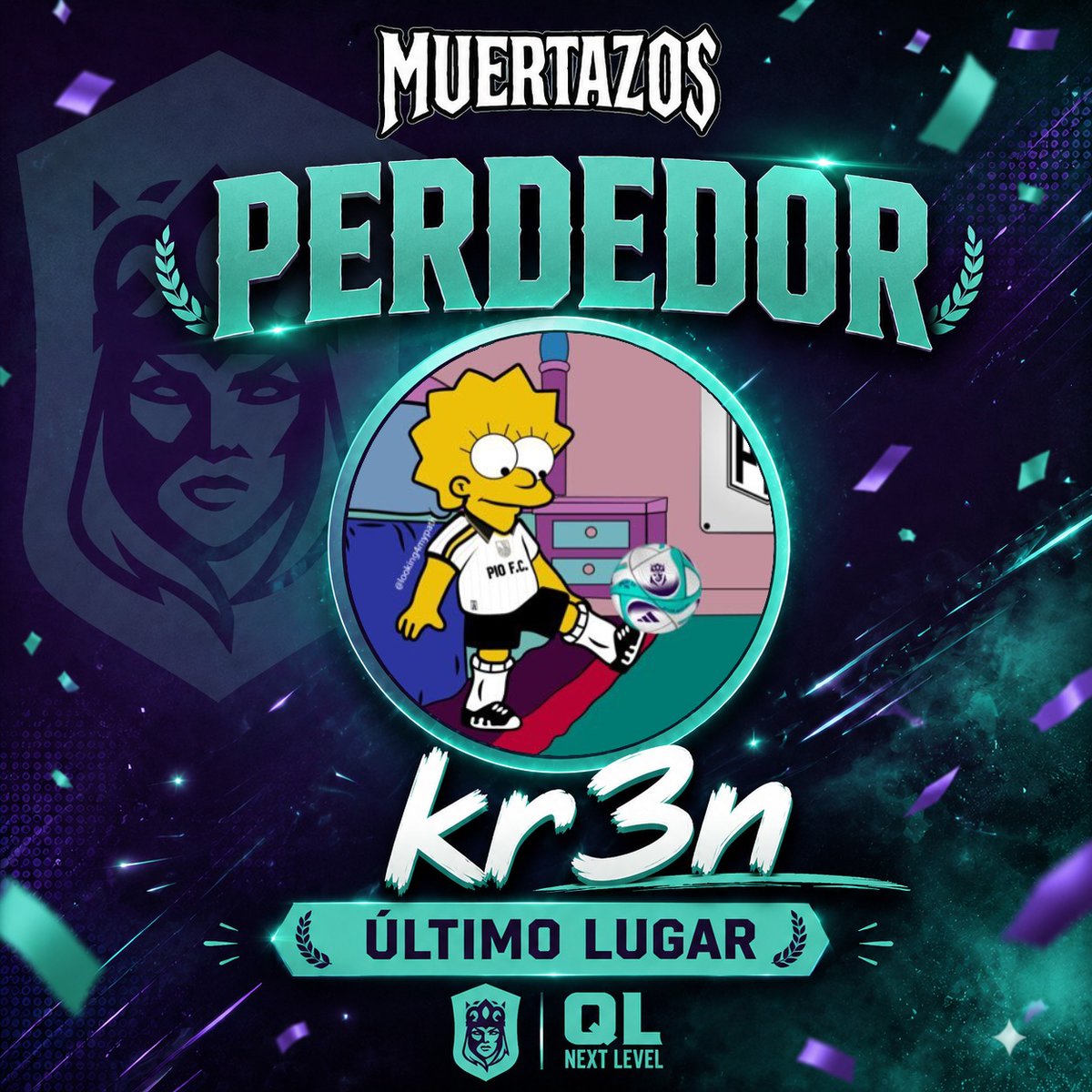 muertazos_com's tweet photo. 🎖 Ganadores de la Muertazos League - Queens

🥇1er Lugar: @TheAMMO98 
💀 Último lugar: @looking4mypath 

👏 Felicidades a ambos y por favor manden DM para reclamar su premio .

Muchas gracias a todos por participar, volveremos pronto con más 🗣 https://t.co/hON7yTUZPE