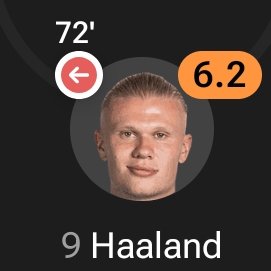 SamiRmcf15's tweet photo. @killeures 2 seasons without a league or ucl often ghosts in big games but we don't see haaland is holding back his team takes. https://t.co/lFCVOVhs20