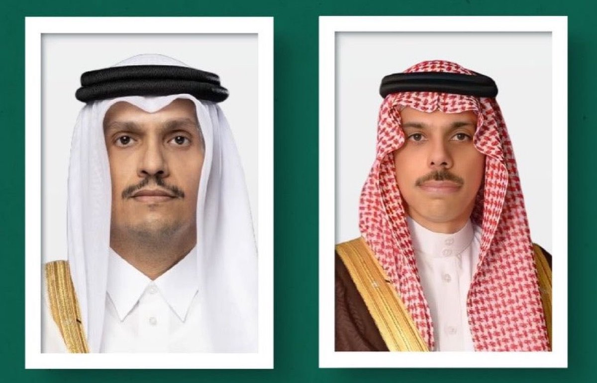 SaudiNews50's tweet photo. عاجل :

وزير الخارجية الأمير فيصل بن فرحان يجري اتصالاً هاتفياً بوزير الخارجية القطري.

- https://t.co/1I1A3np9jJ