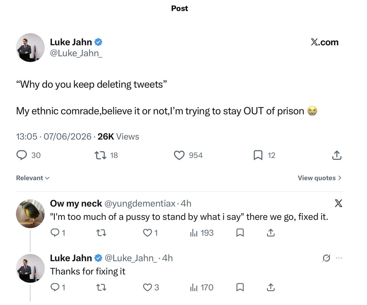 BrexitBuster's tweet photo. Looks like self-confessed ‘Nationalist. Socialist’ Luke Jahr (aka Sir Oddball Poseley) is nervously awaiting having his collar felt by the police following the Southampton riot. He’s busy deleting his social media posts, while admitting he ended up with cuts and bruises. https://t.co/gqmoqNLzYs