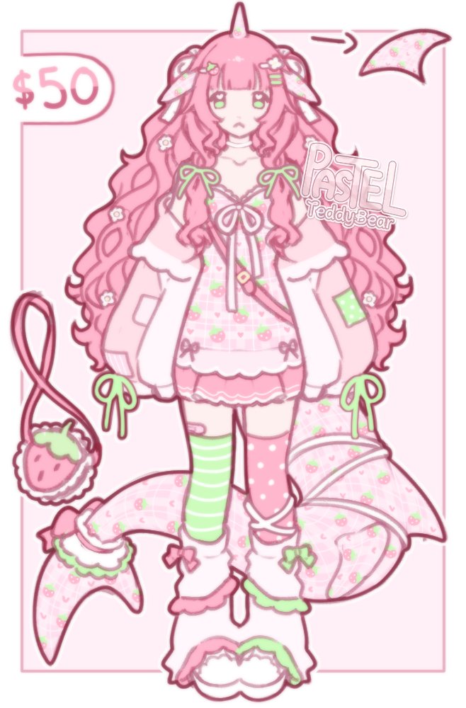 pasteltedybear's tweet photo. Strawberry  shark  adopt !!  I  love  you  strawberry  shark  girl https://t.co/Qa2IUdZoTE