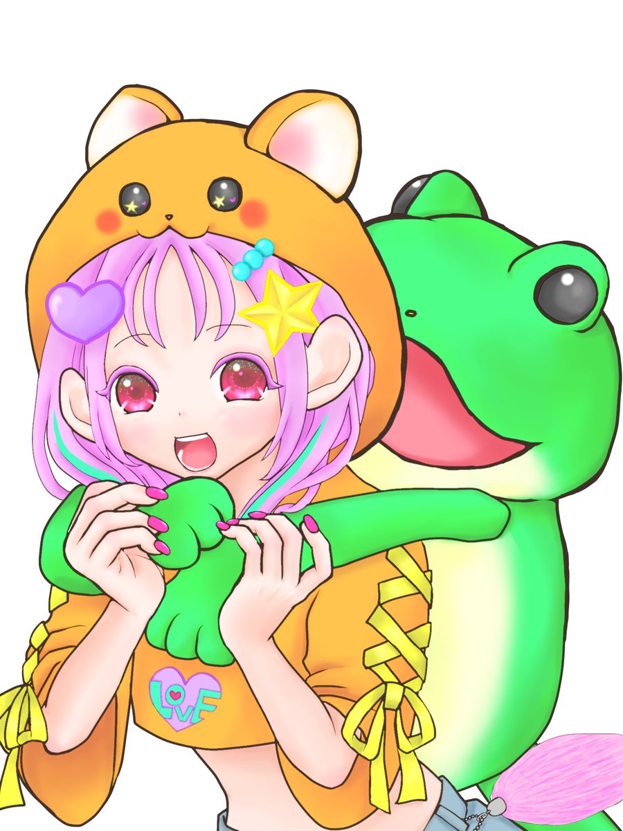 りりぃなす様用イラスト おはようございます✨ 今日は遊びで描いた子ちゃん✨