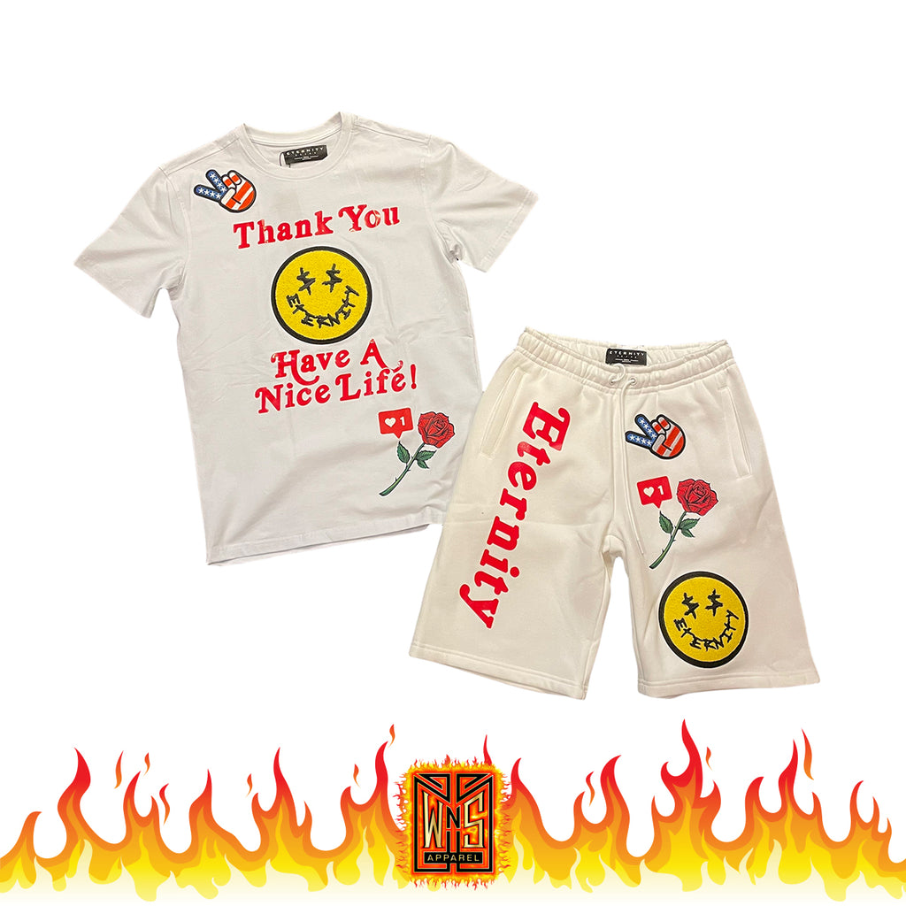 WNSApparel's tweet photo. Check out this product 😍 Eternity Have A Nice Life - White Short Set 😍 
by WNS Apparel starting at $80.00. 
Show now 👉👉 https://t.co/WVZsJFeKir https://t.co/i6uSV1sDJY