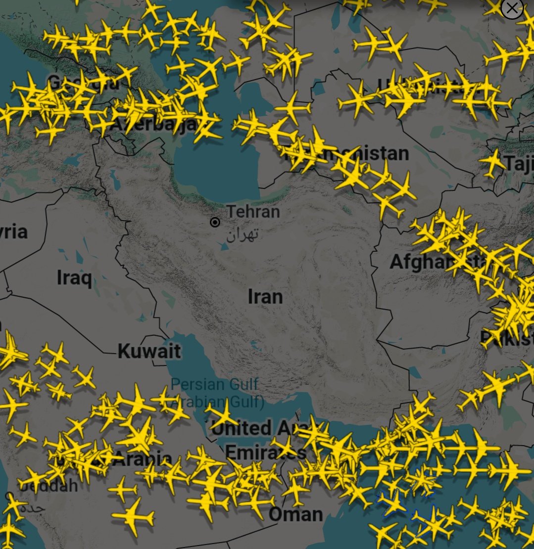 Lars_Partelow's tweet photo. Iran har stängt hela sitt luftrum.👇🏿

https://t.co/kjQ3JmxdW2 https://t.co/jSYwWGITdi