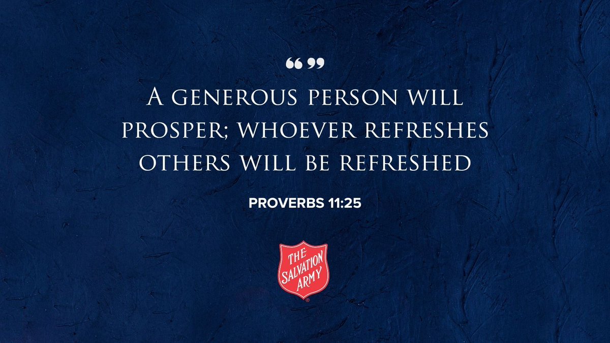 SalvationArmyUS's tweet photo. A generous heart reflects the love of God. When we give with joy, we become part of His work of bringing hope and encouragement to others.

Find your way to give back today: https://t.co/yVmXTtBYjO

#sundayinspiration #bibleverse #givewithjoy https://t.co/slfaYCj68c