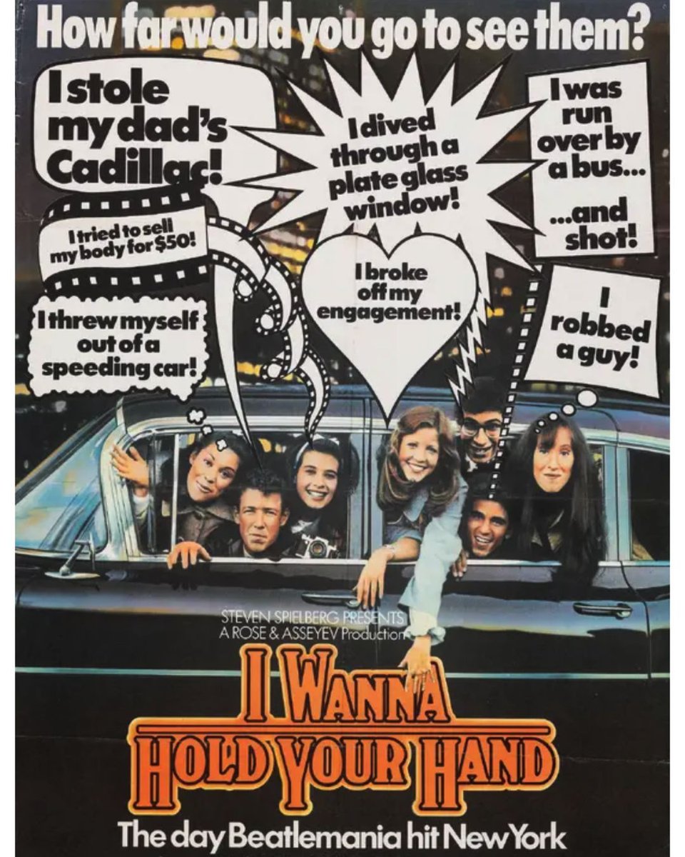 newbeverly's tweet photo. A big screen blast of Beatlemania in 35mm! A HARD DAY'S NIGHT (1964) screens at 6:30pm paired with I WANNA HOLD YOUR HAND (1978) at 8:30pm TONIGHT, Sunday June 7th. https://t.co/SfH5L9wou1