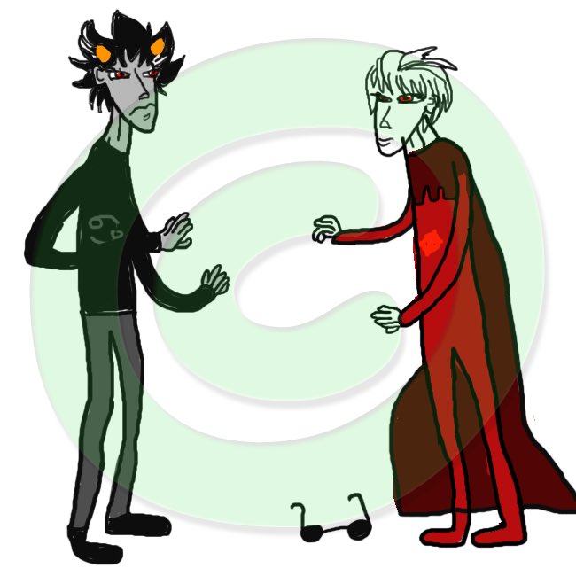 kalebiswashed's tweet photo. caliborn drawing karkat taller than dave here #wait https://t.co/aAsNy2sN7Z