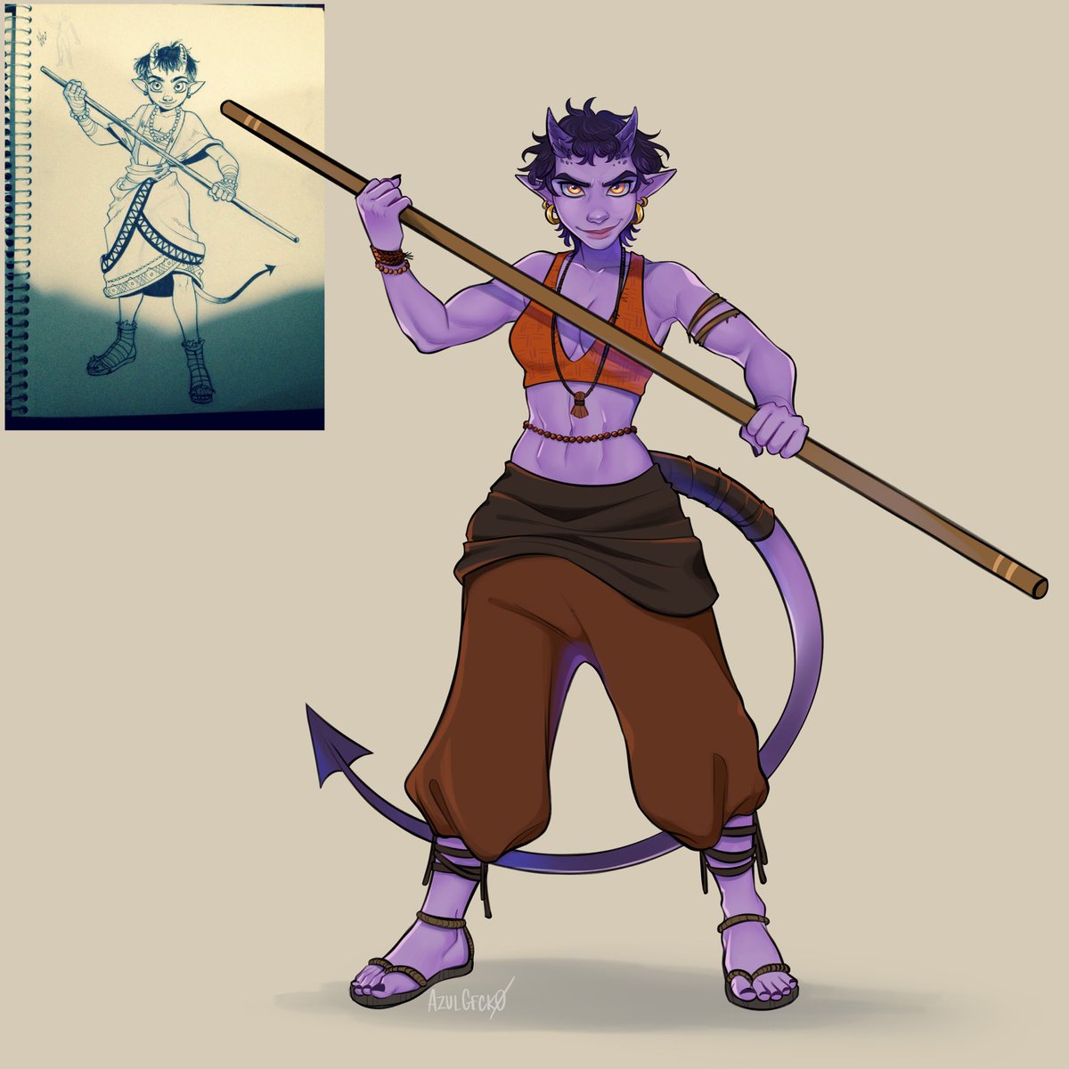 AzulGeck0's tweet photo. My dnd Monk,Zovi, redraw with her new outfit!
I’ve had this bean for 10 years this year ☺️💜 https://t.co/cpSJysxbGs