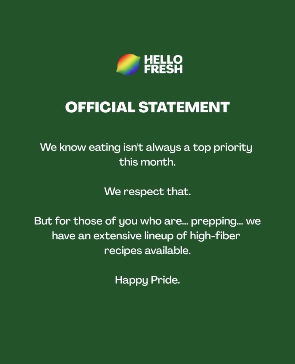 JoeCow80's tweet photo. I actually think Major brands posting pride flags and sales quips to entice people in during pride month is excellent, it’s lets us normal people know who the fuck to stay away from. https://t.co/hrWqIYqf1N