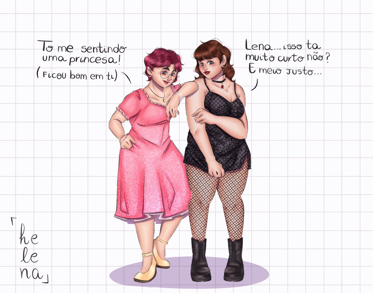helenabruncaart's tweet photo. O dia que a Helena e a Amélia decidiram trocar de roupa para ver como uma ficada no estilo da outra (não deu muito certo)
.
.
Amélia by @MariP9101 | #entrelaçoseamassos https://t.co/q8YArBrWni
