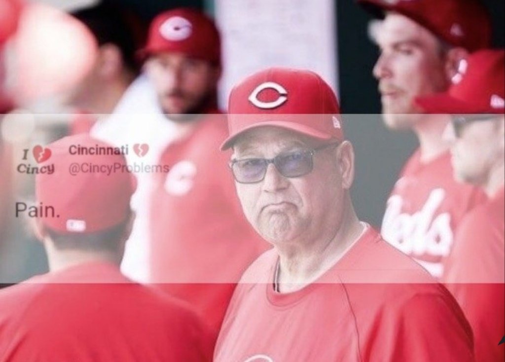 CincyProblems's tweet photo. The Reds have lost 8 of their last 10 and just got swept by the Cardinals. 

I'm not having fun. https://t.co/VEfLFnBi4e