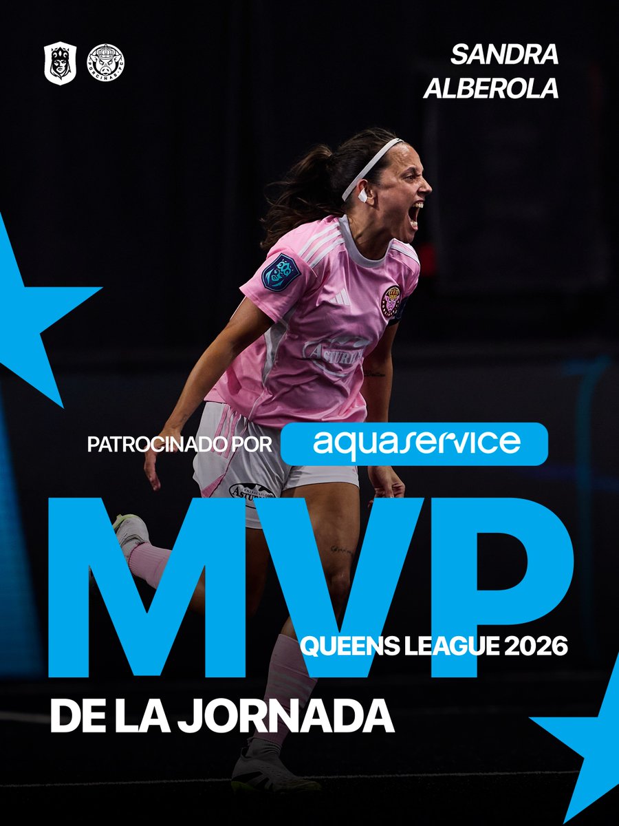 PorcinosFC's tweet photo. Qué barbaridad de final de Sandra Alberola. Qué gran fichaje, gracias por venir. 

La #MVPAquaservice de la final es nuestra capitana. 

@aquaservice #QueensLeagueFinal https://t.co/Q2OD6psj9M
