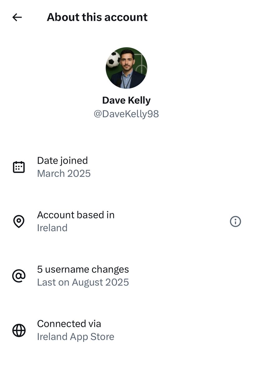Conor000000's tweet photo. @DaveKelly98 @Seanmacfadden @TheFtblIndexx @cmwinterburn Dave and “index” have changed their profile usernames multiple times. Constantly reinventing themselves or just a split personality. 😆 https://t.co/BuXolpRAJd