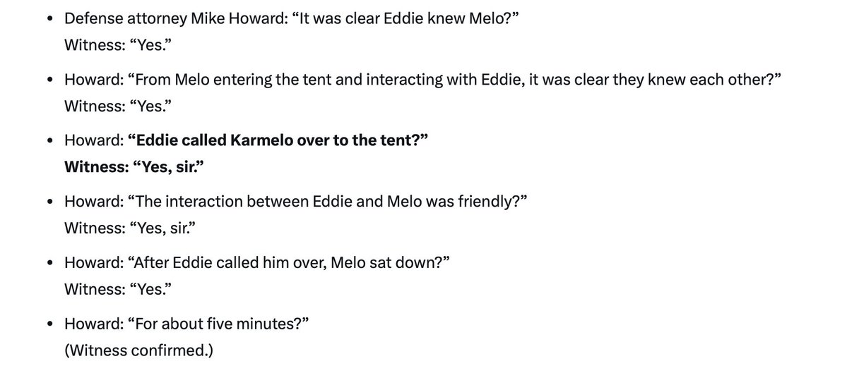 b1_CTC's tweet photo. @SunKissGoddesss @WXvet20_20 @mrbambam115 @nikkithagod @tariqnasheed Your words: "weird that Karmelo was there."

The testimony below shows Eddie calling him over. It's so easy when you guys LIE. 😌 https://t.co/V0PAjJEOJK