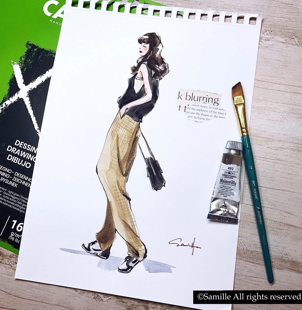 samille888's tweet photo. 🎨🖌☺️ スタイル画/ライブドローイング  #マイメリブルー #名村大成堂 https://t.co/LtpLqtSBzb
