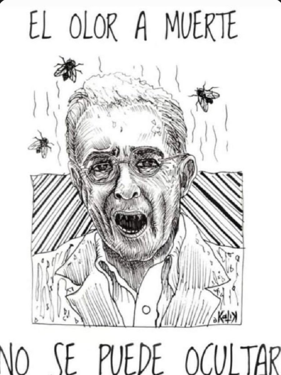 XPost1A's tweet photo. Álvaro Uribe Vélez es un peligroso criminal que debe ser capturado. https://t.co/geParHiDVL