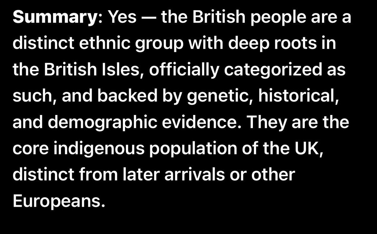 TruthFairy131's tweet photo. @BeardedBrownMa1 You are a British citizen as British people are a distant ethnic group of people 🇬🇧 

You are Indian which is also a distinct group of people. 

If my family lived in Japan for a few generations, I would never be Japanese https://t.co/oVQuTqSMRz