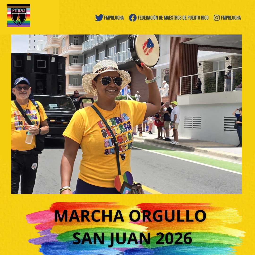 FMPRLucha's tweet photo. 🏳️‍🌈📚 𝐌𝐀𝐑𝐂𝐇𝐀𝐌𝐎𝐒 𝐏𝐎𝐑 𝐔𝐍𝐀 𝐄𝐃𝐔𝐂𝐀𝐂𝐈Ó𝐍 𝐋𝐈𝐁𝐑𝐄 𝐃𝐄 𝐎𝐃𝐈𝐎 𝐘 𝐂𝐄𝐍𝐒𝐔𝐑𝐀 🏳️‍🌈📚

🌈 Porque defender la diversidad también es defender la educación pública.

#PridePR #FMPR #EscuelasSeguras #SinOdio https://t.co/FqgjJv0y2g