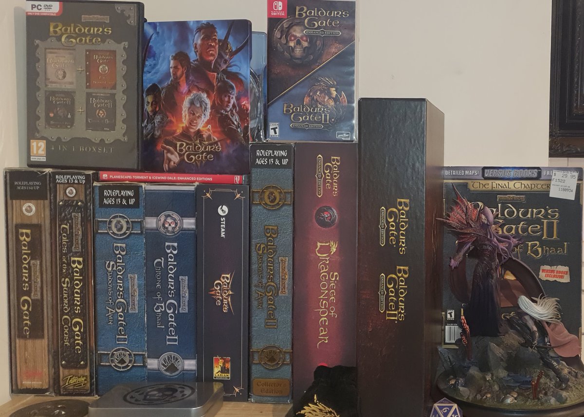 MrChrisBee's tweet photo. @PRBG_Aesthetics A couple here and there. The series well over 2000hrs. BGII.. like 500+ honestly couldn't say for sure, but I've beaten it multiple times on PC, Android, and Switch. https://t.co/0vfcgR11kq